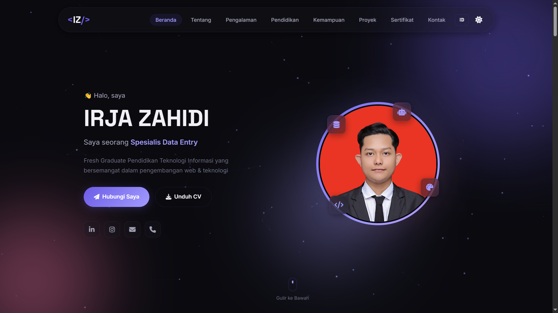 Irja Zahidi Personal Site